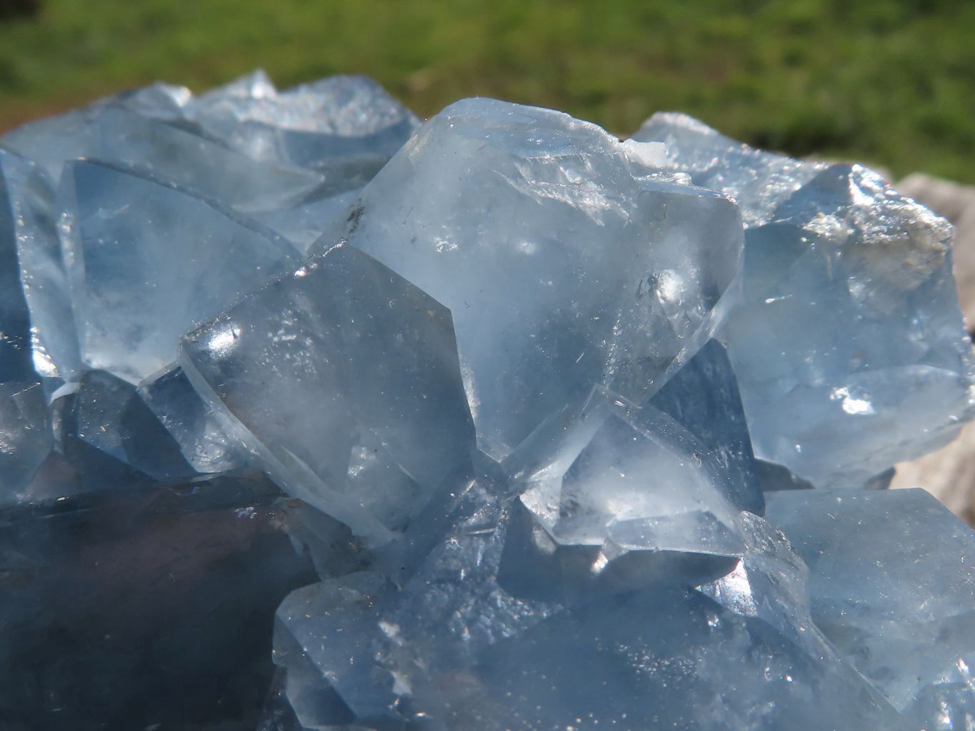 Raw Gorgeous Blue Celestite Geode XL