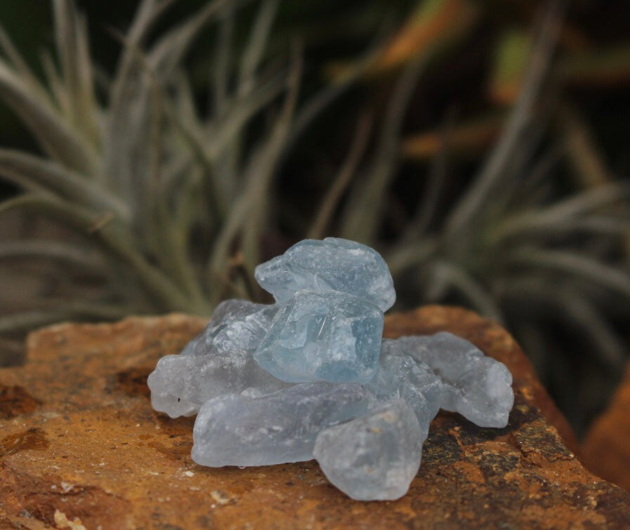 Raw Blue Celestite Chips