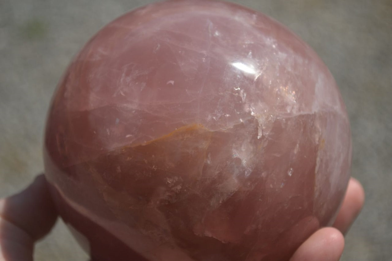 Polished Natural Rose Quartz Spheres