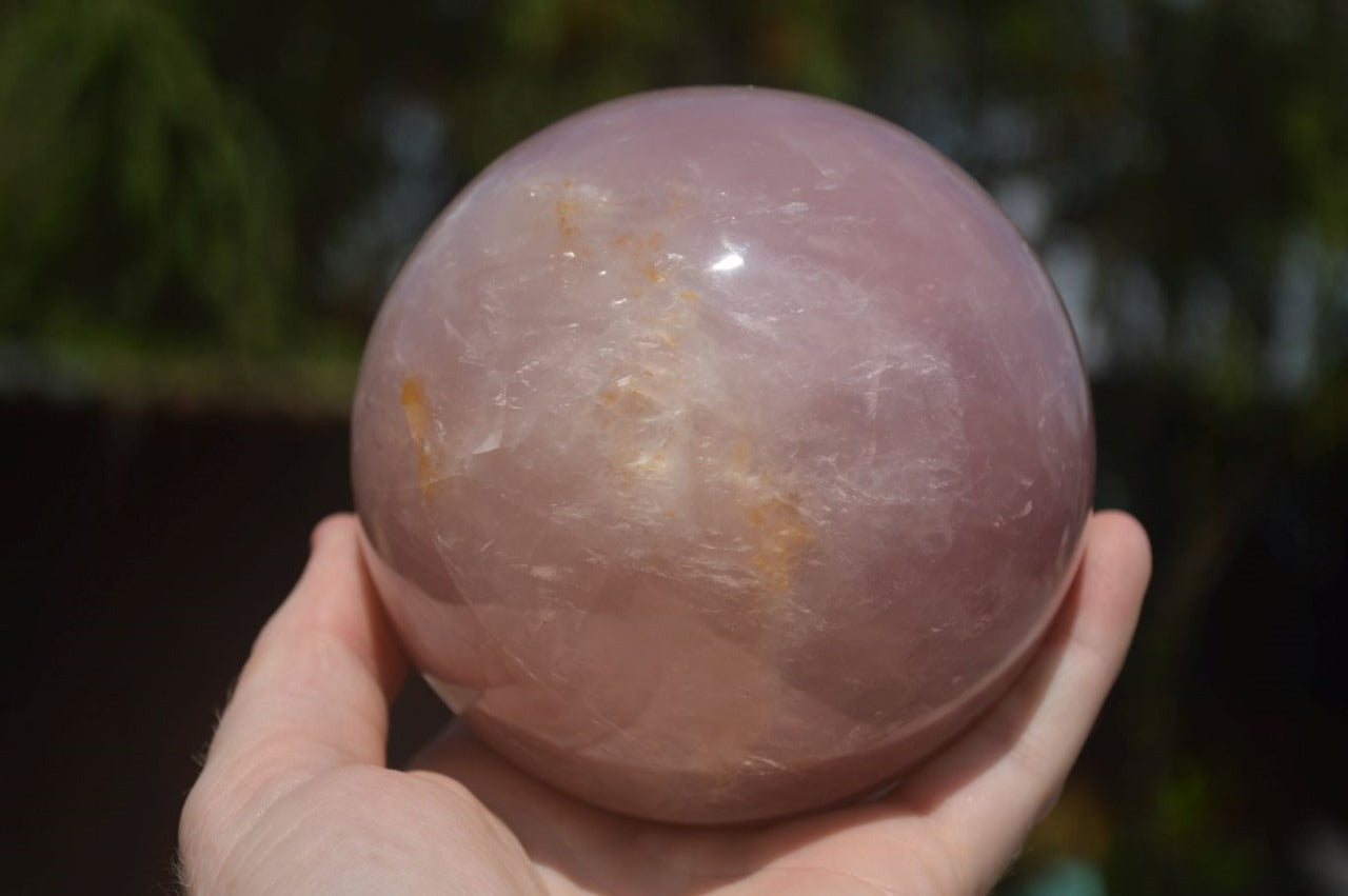 Polished Natural Rose Quartz Spheres