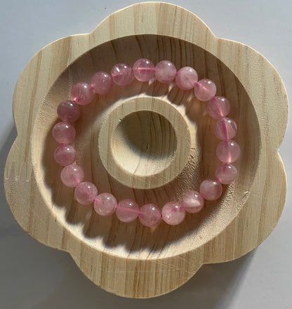 Rose Quartz  Beaded Bracelet