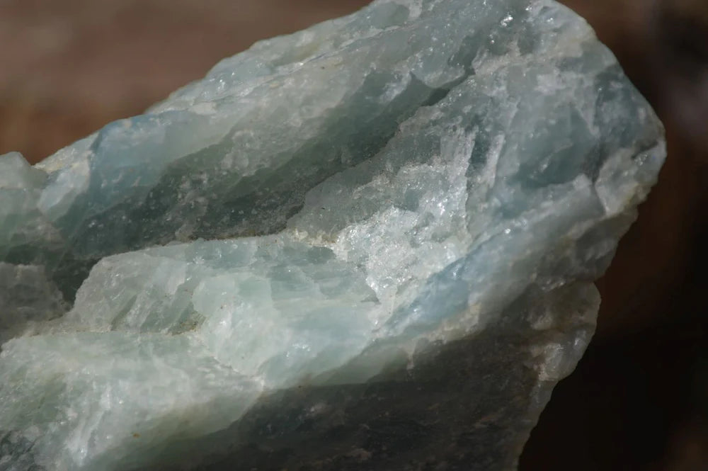 XLNatural Rare Blue Aquamarine Gem Specimen