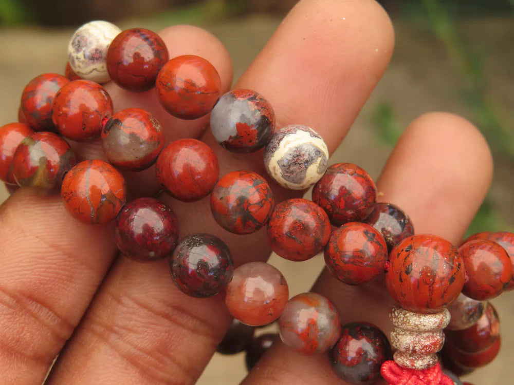 Natural Red Jasper Bracelet