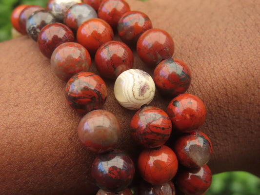 Natural Red Jasper Bracelet