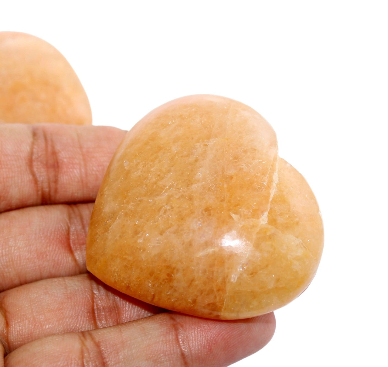 Polished Natural Yellow Aventurine Heart