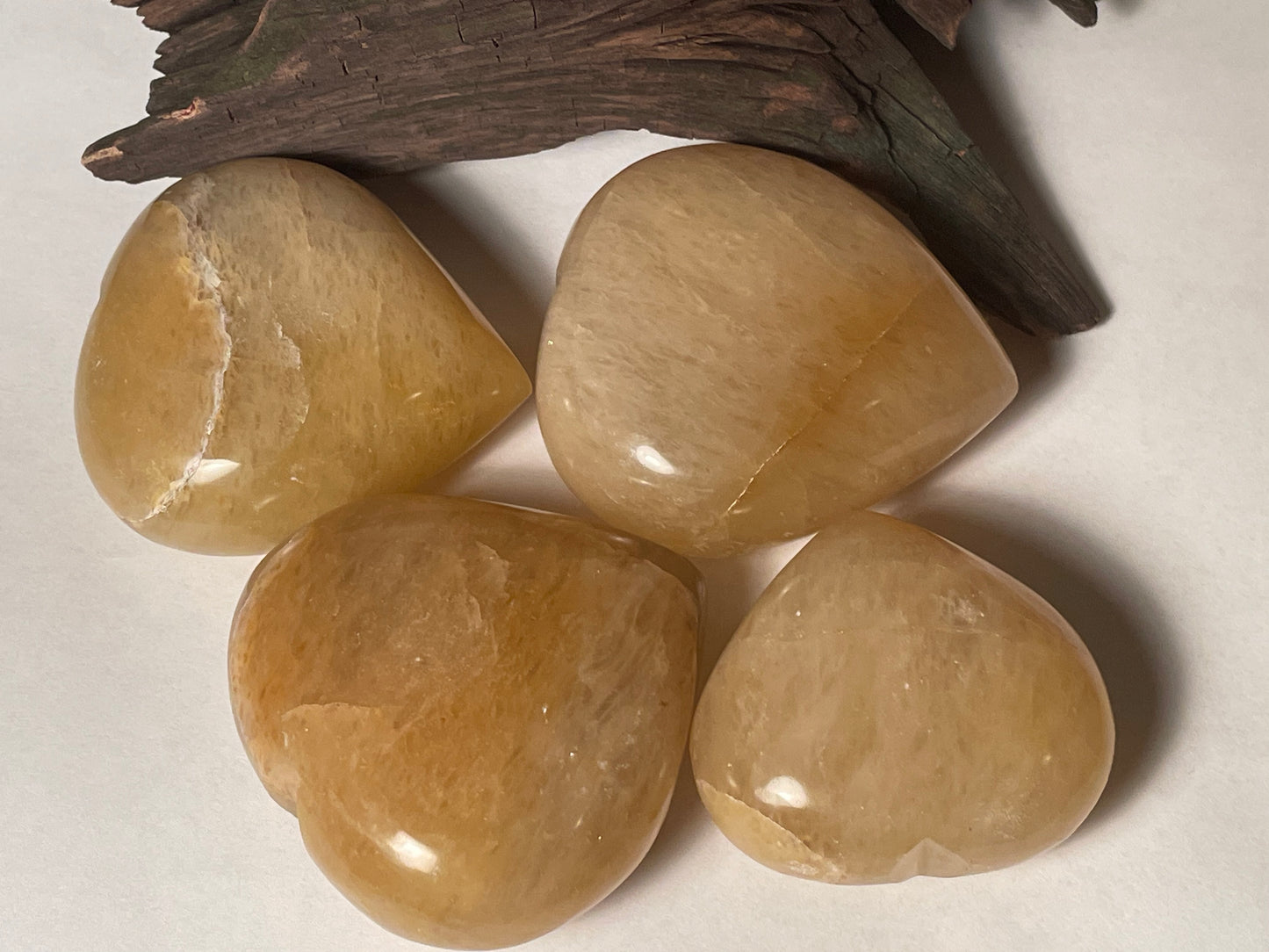 Polished Natural Yellow Aventurine Heart