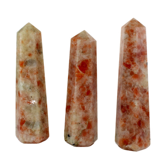 Polished natural Sunstone point