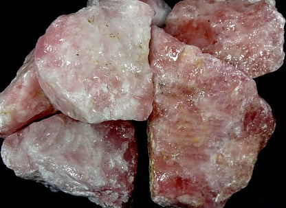 Raw Rose Quartz Chunks