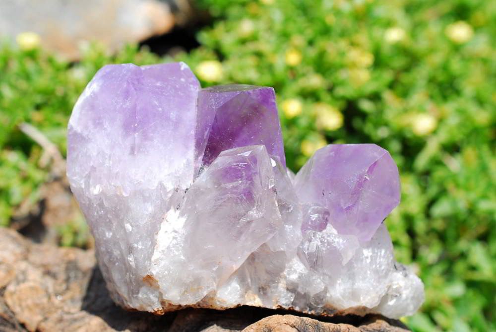 Raw Amethyst clusters