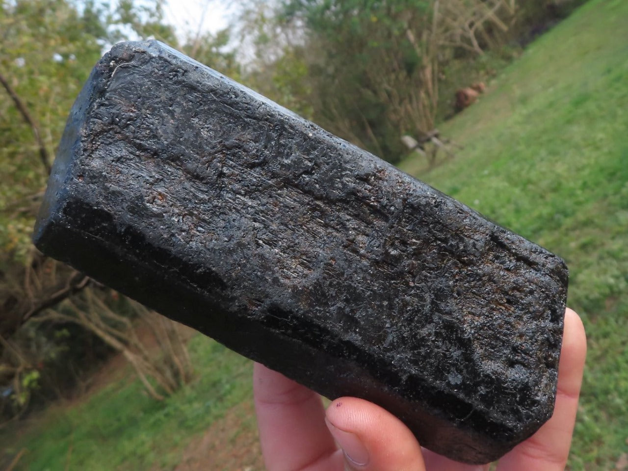 Raw Black Schorl Tourmaline XL