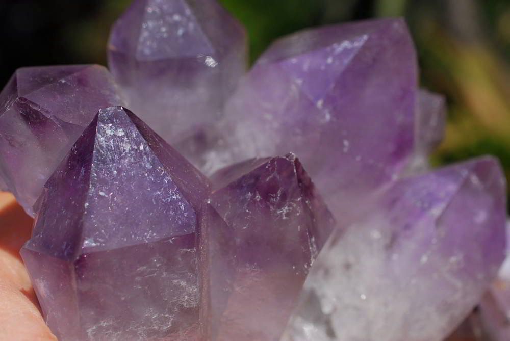 Raw Amethyst clusters