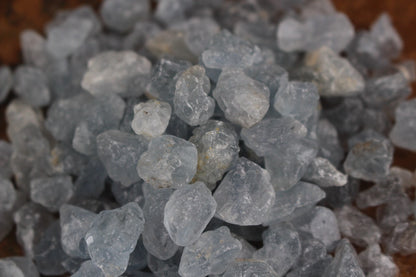 Raw Blue Celestite Chips