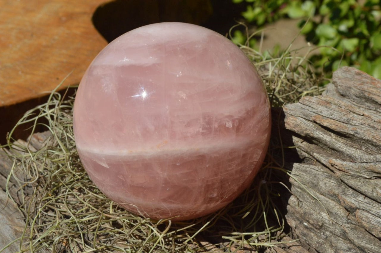 Polished Natural Rose Quartz Spheres