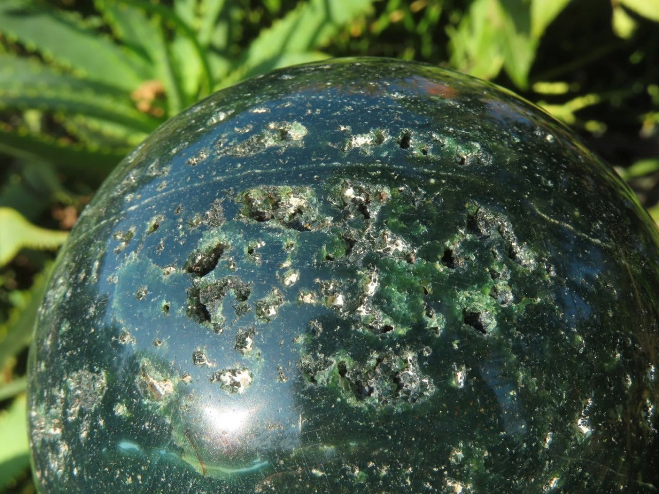 Polished natural Ocean Jasper Spheres L