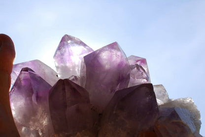 Raw Amethyst clusters