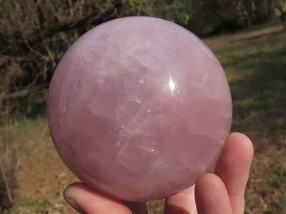 Polished Natural Rose Quartz Spheres